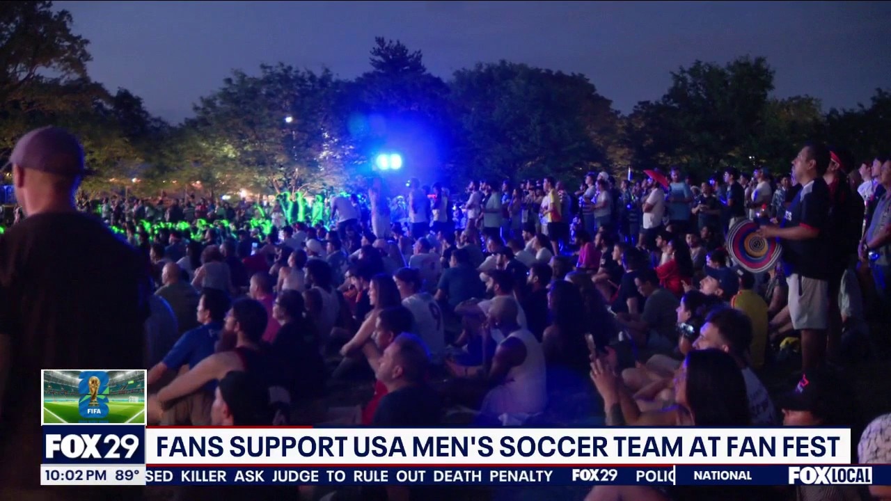 Fans support USA Men's Soccer team at FIFA Fan Fest