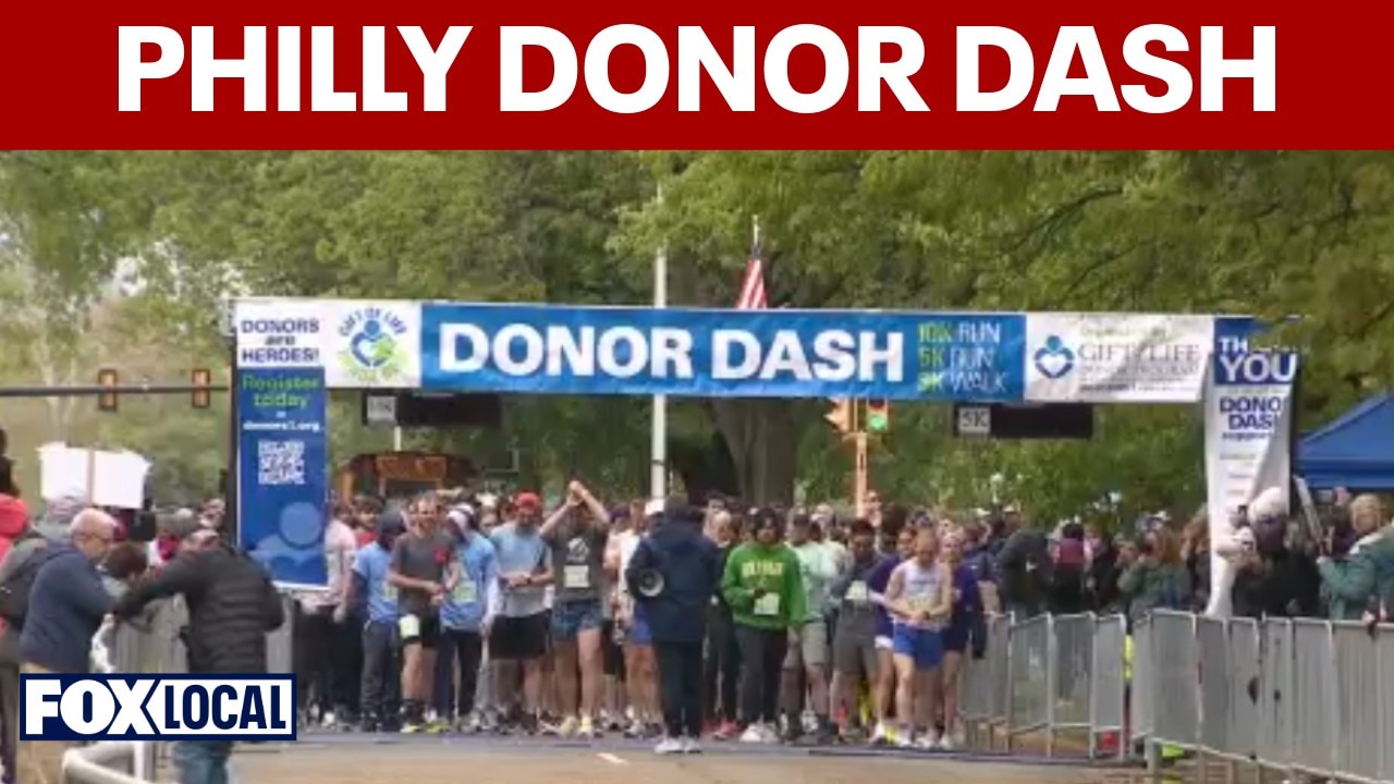 Philly's Navy Yard flooded with hope at 29th annual Gift of Life Donor Dash