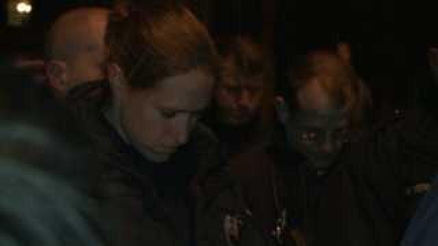 Vigil for officer Sebena