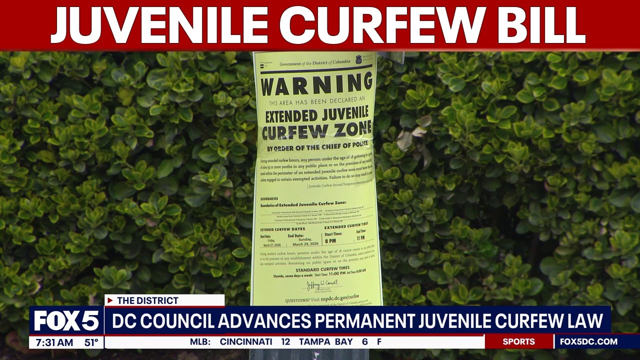 DC Council advances permanent juvenile curfew bill