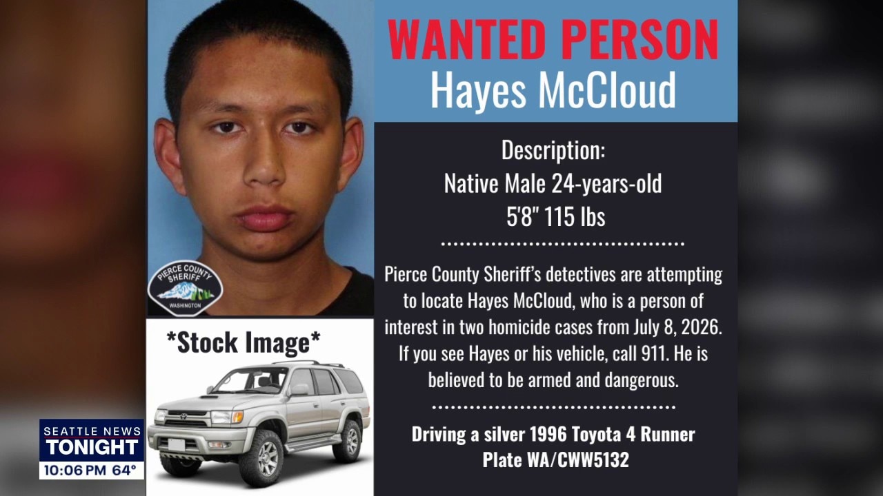 Suspect in 2 Pierce County, WA homicide killed by police in Oregon