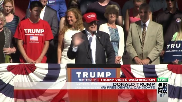 RAW: Donald Trump`s Lynden rally (Part 1)