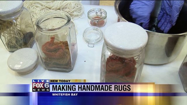 Laura learns how to dye wool