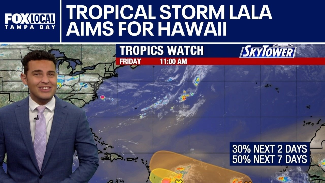 Tropical Storm Lala aims for Hawaii
