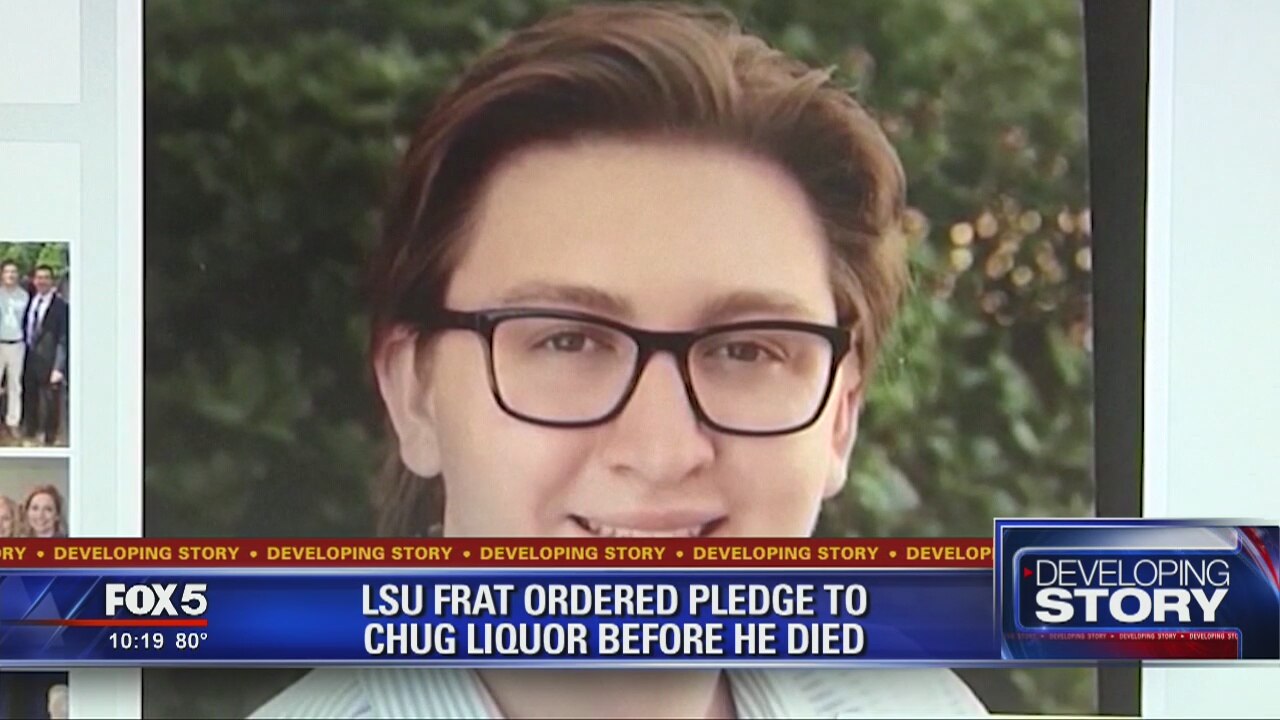 LSU frat ordered pledged to chug liquor before he died