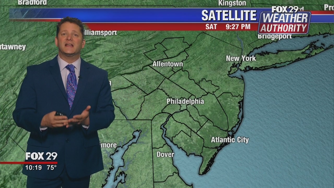 Fox 29 Weather Authority 7-day forecast 10 pm