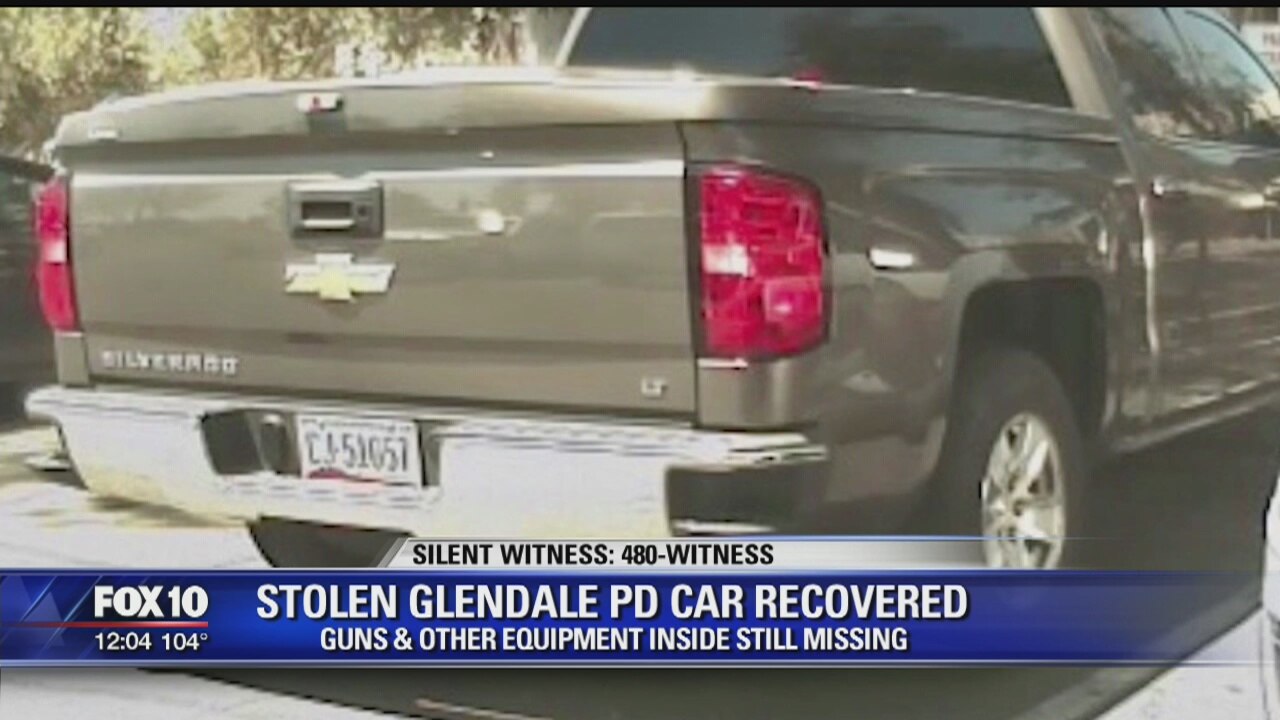 Glendale police: Stolen unmarked police vehicle recovered