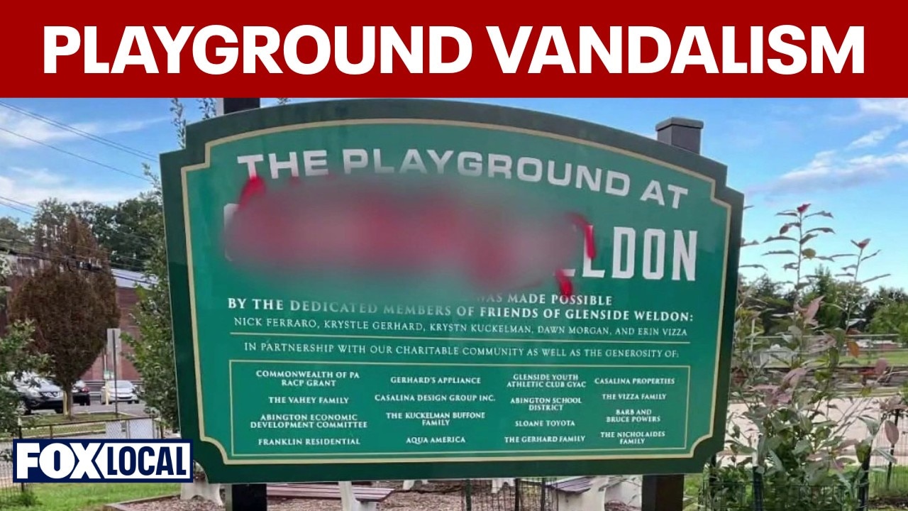 Glenside community helps clean racist, antisemitic graffiti sprayed at local park