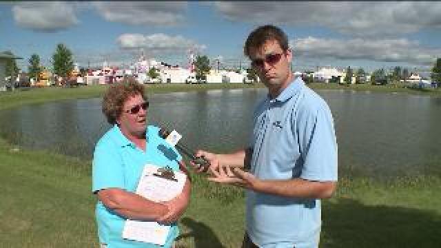 Chip learns about Washington County Fair