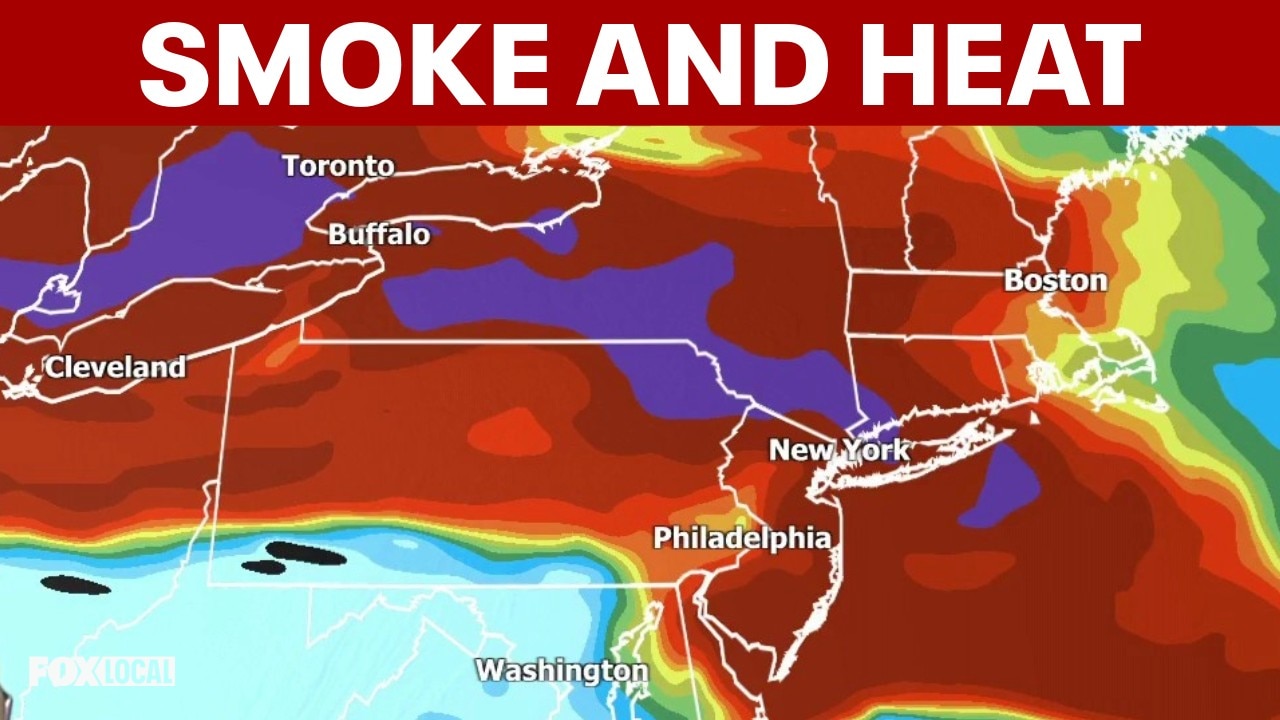 Canadian wildfire smoke impacts Philadelphia as heat index nears 100