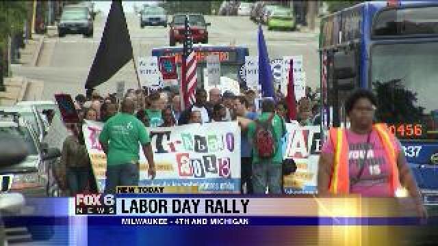 Labor Day Rally 2013 in downtown Milwaukee