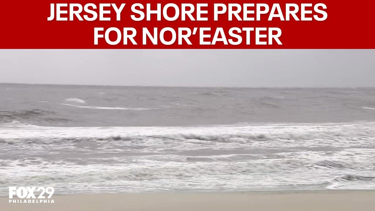 New Jersey shore prepares for fall nor'easter, possible coastal flooding