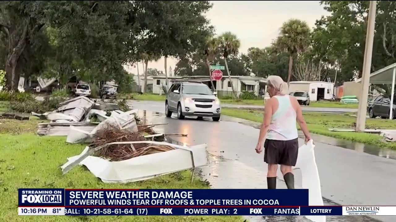 Strong storms damage homes, topple trees in Brevard County