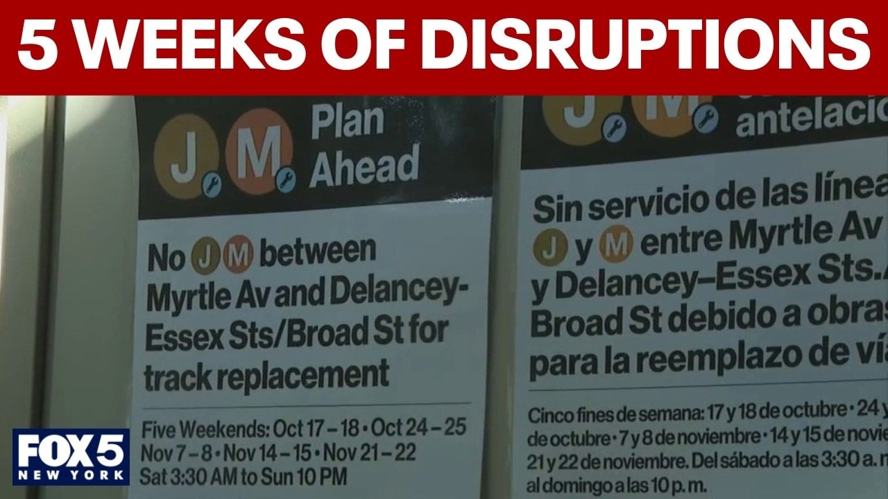5 weeks of J, M train disruptions on the way