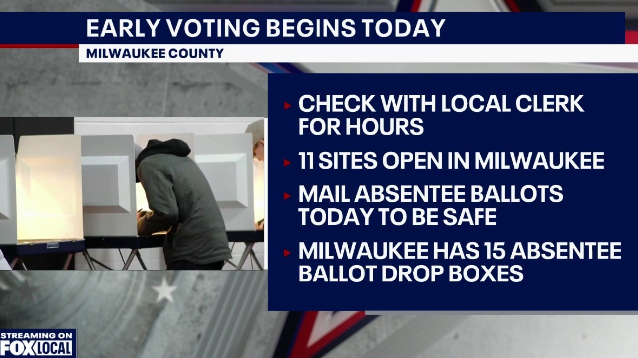 Early in-person voting starts Tuesday