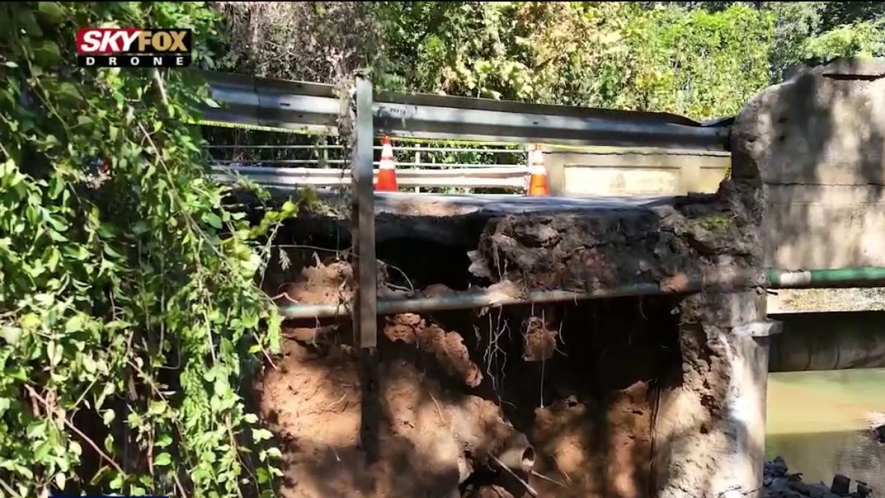 Northwest Atlanta bridge closes after partial collapse