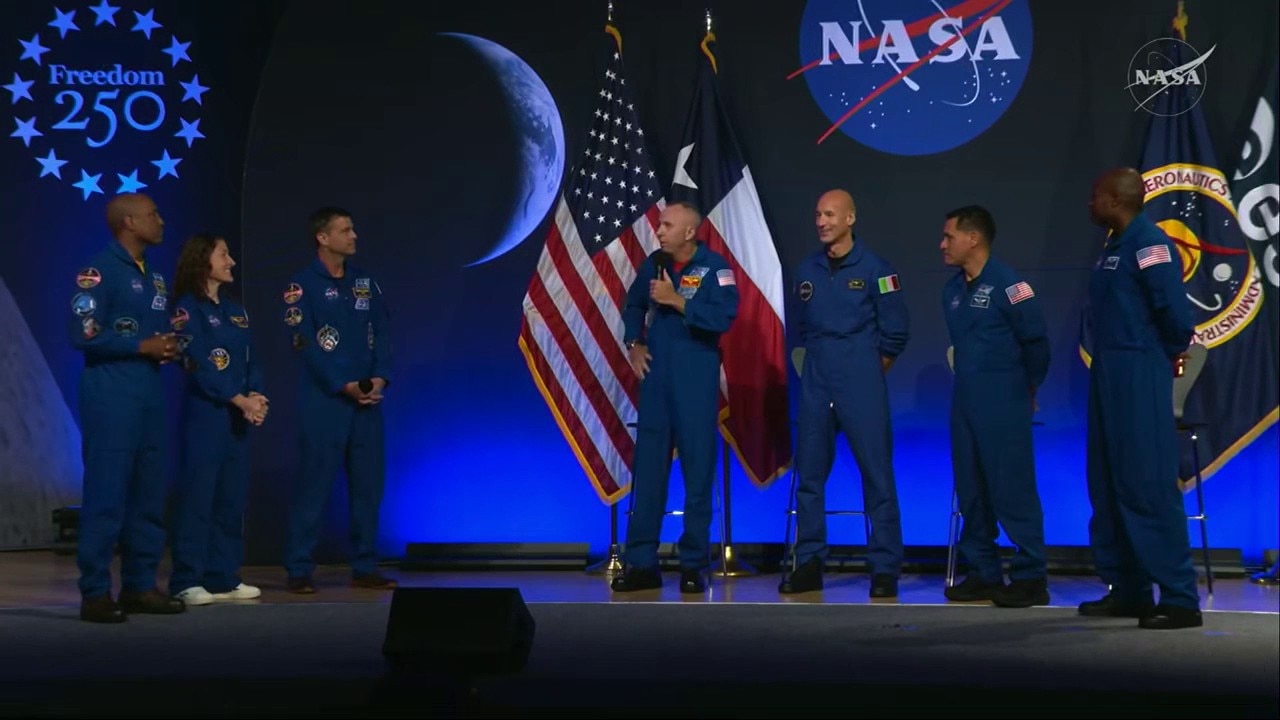 Watch: NASA Artemis II crew surprises Artemis III crew