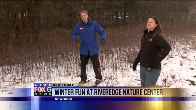 Carl has a blast learning about the fun activities at Riveredge Nature Center