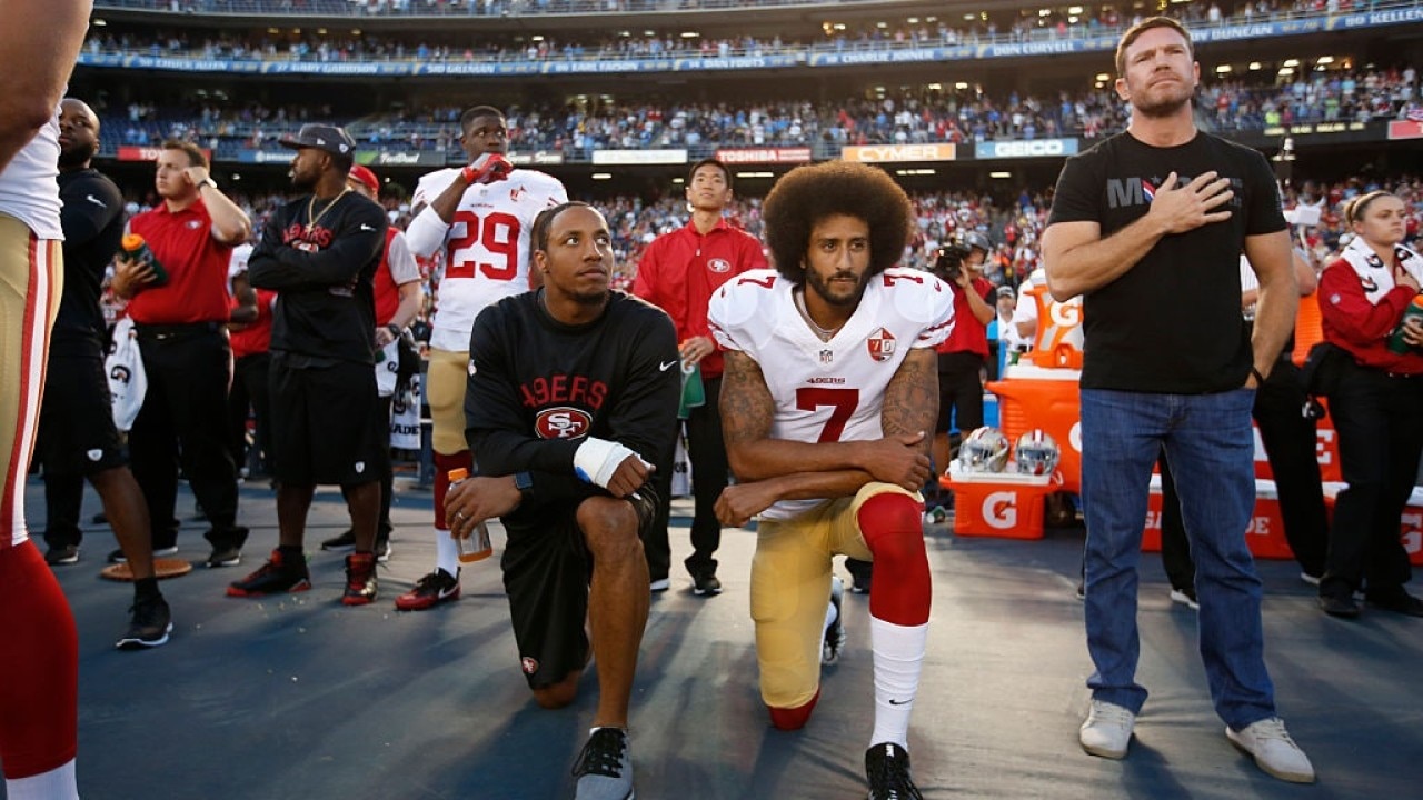 Kaepernick kneeling 10 year anniversary 