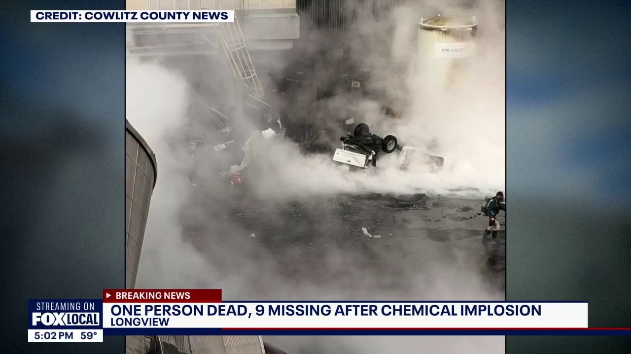 At least 1 dead, 9 missing after chemical explosion in Longview