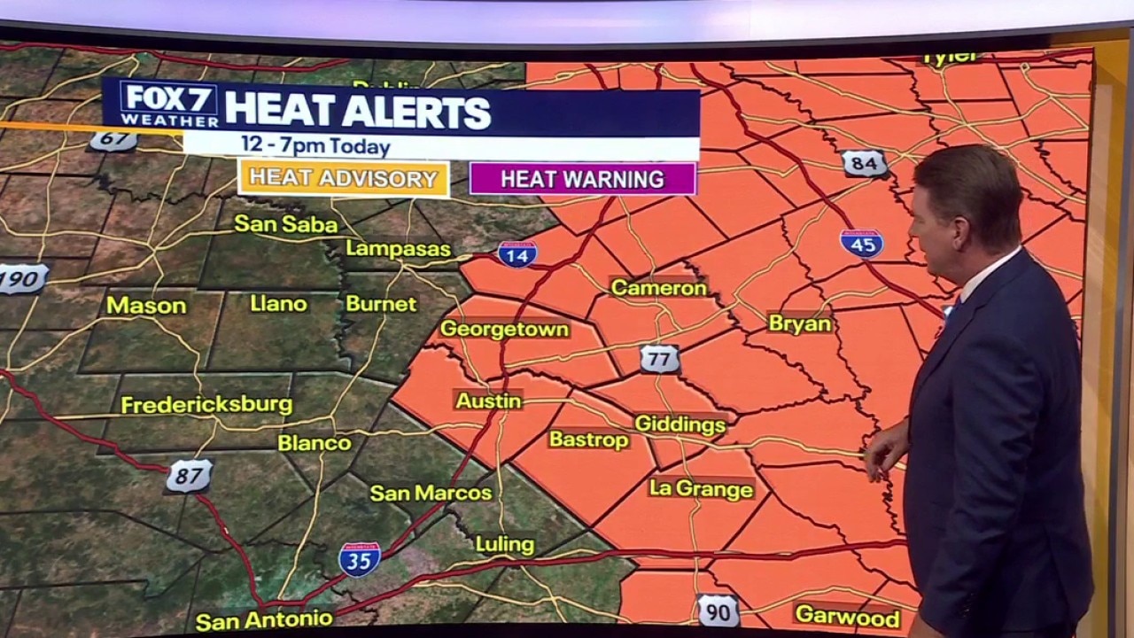 Austin weather: Heat advisory today