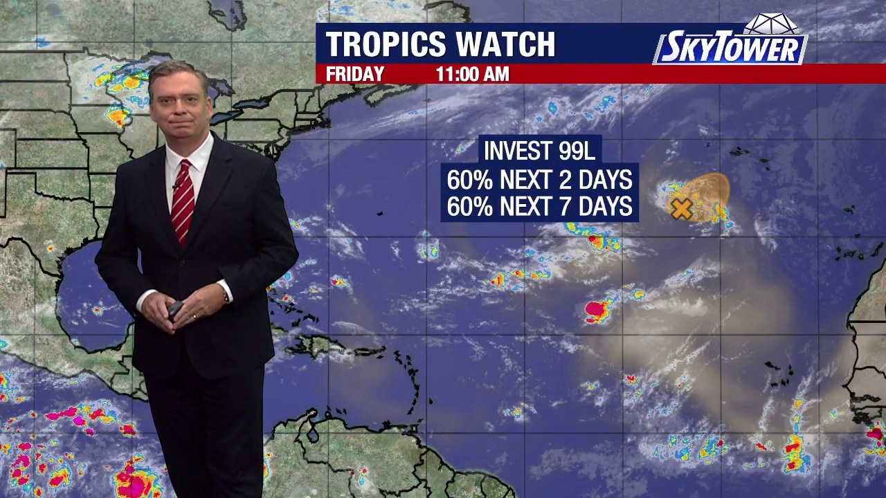 Invest 99L gains strength