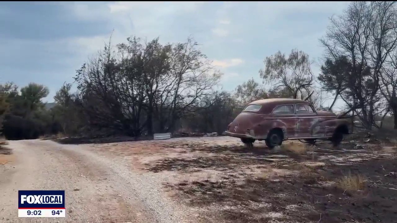 Firefighters work to save popular ranch from Ross Fire