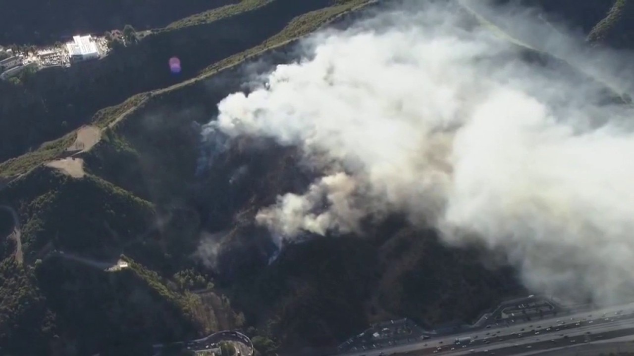Mop-up efforts continue on fire near Getty Center