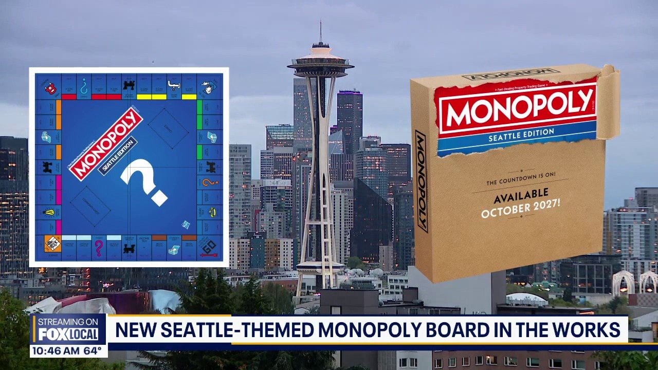 New Seattle-themed Monopoly board in the works