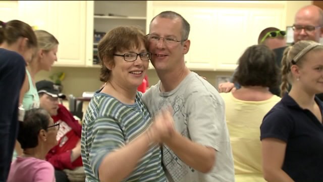 Kramp met a special group of adults at a very special place in Saukville