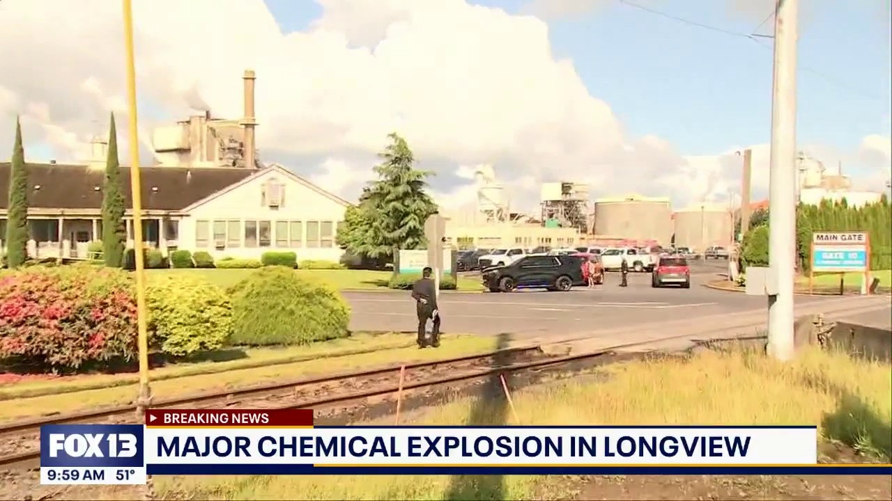 Multiple people injured after major chemical explosion in Longview, WA