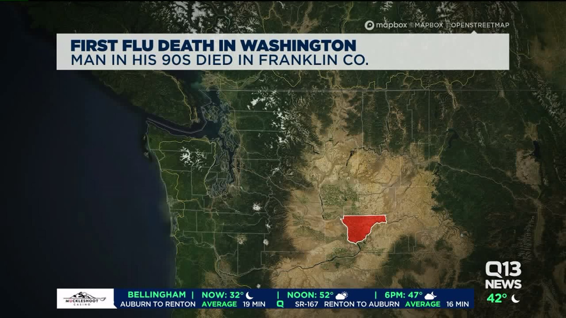 First flu death in Washington state