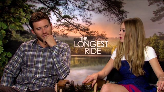 Gino talks with stars from "The Longest Ride"