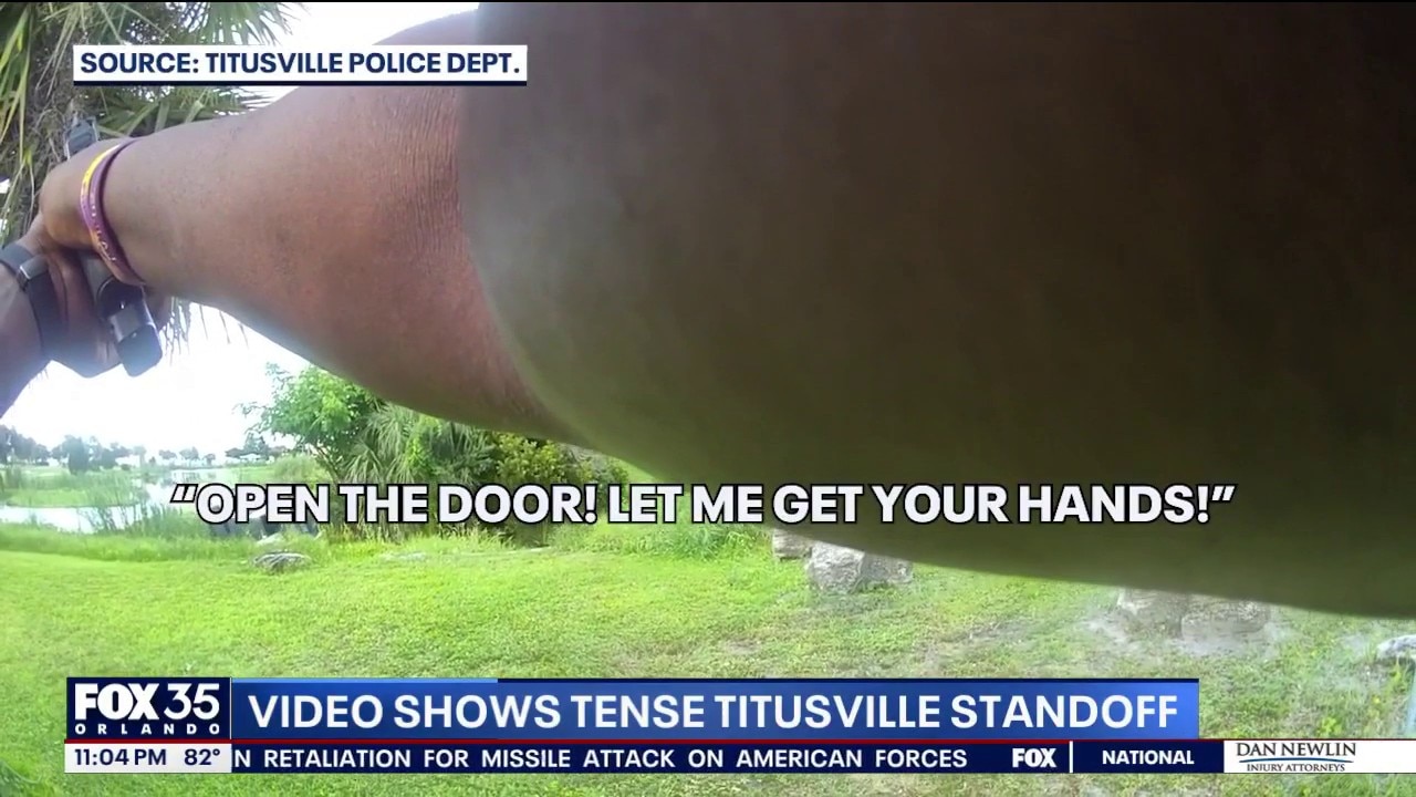 Body camera video shows final standoff with Titusville murder suspect