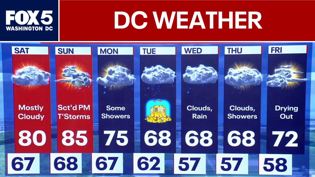 DC Weather: Cool down expected next week