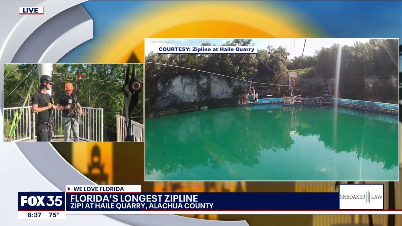 Taking on Florida's longest zipline