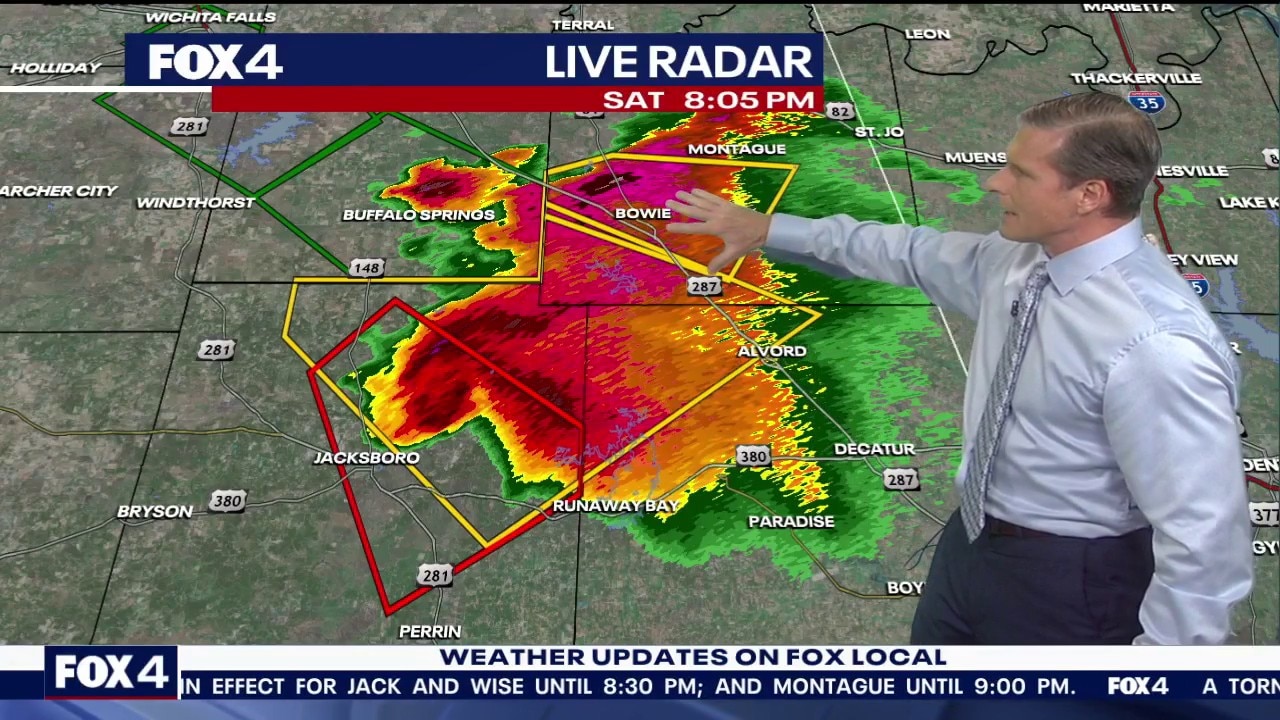 Tornado warning issued in North Texas