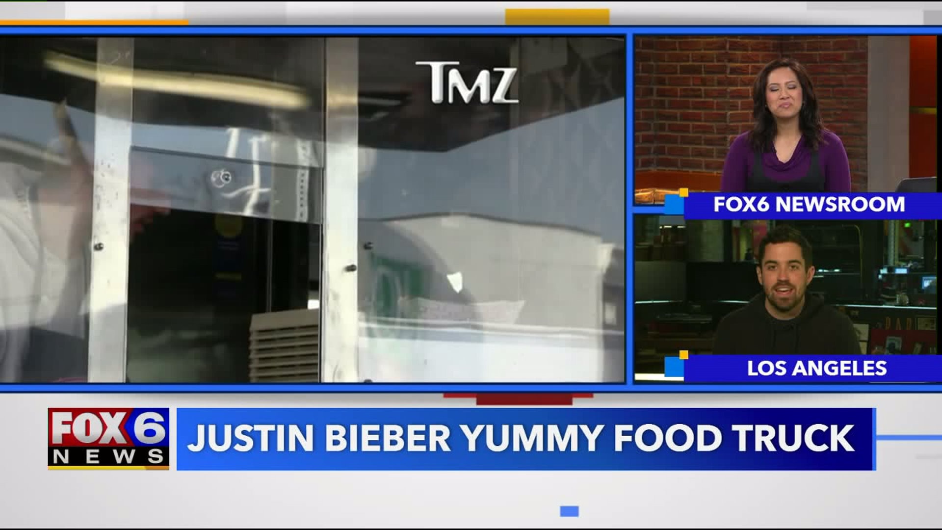 Justin Bieber `Yummy` food truck