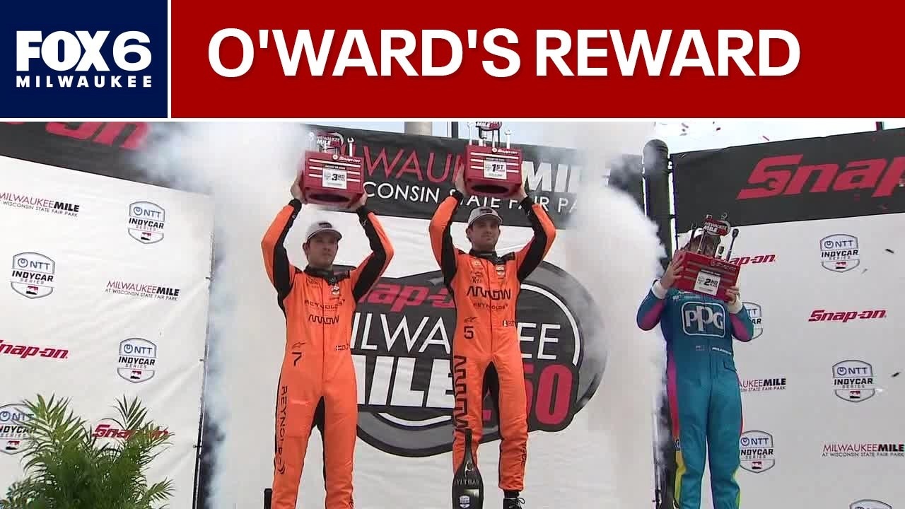  Pato O'Ward wins racing doubleheader at the Milwaukee Mile