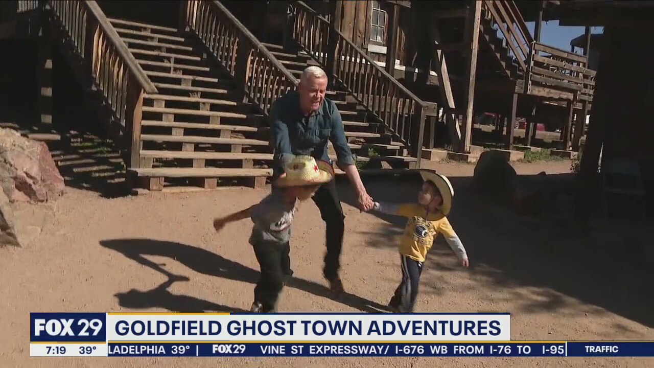 Alex & Mike venture through Goldfield Ghost Town in Arizona