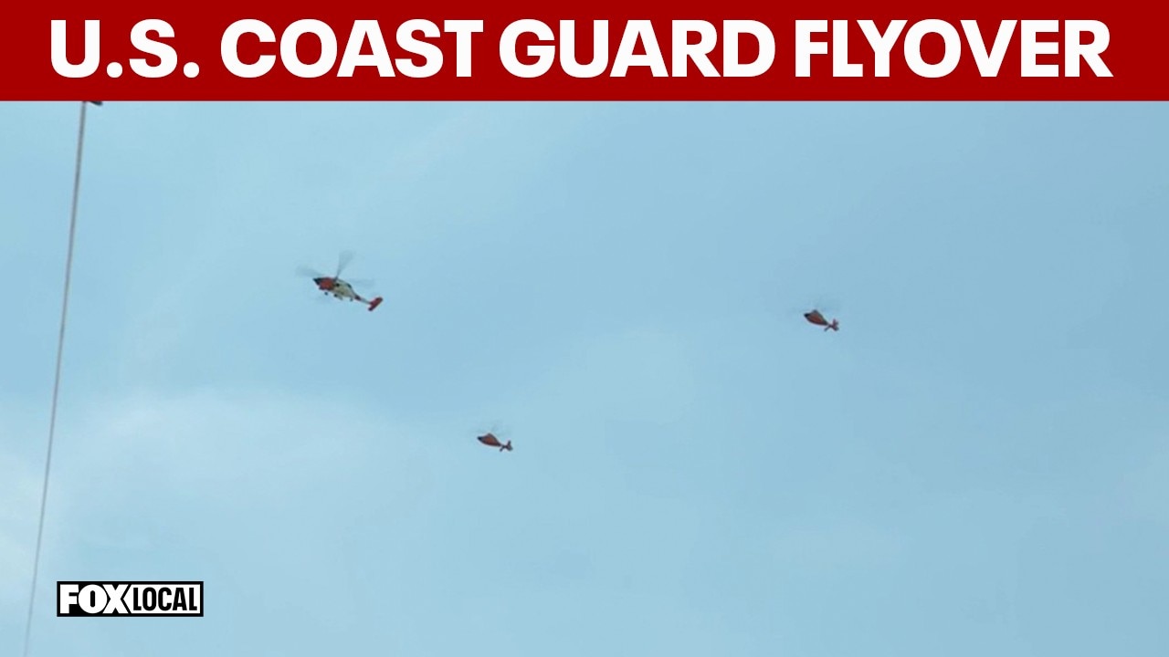 U.S. Coast Guard Helicopter Flyover