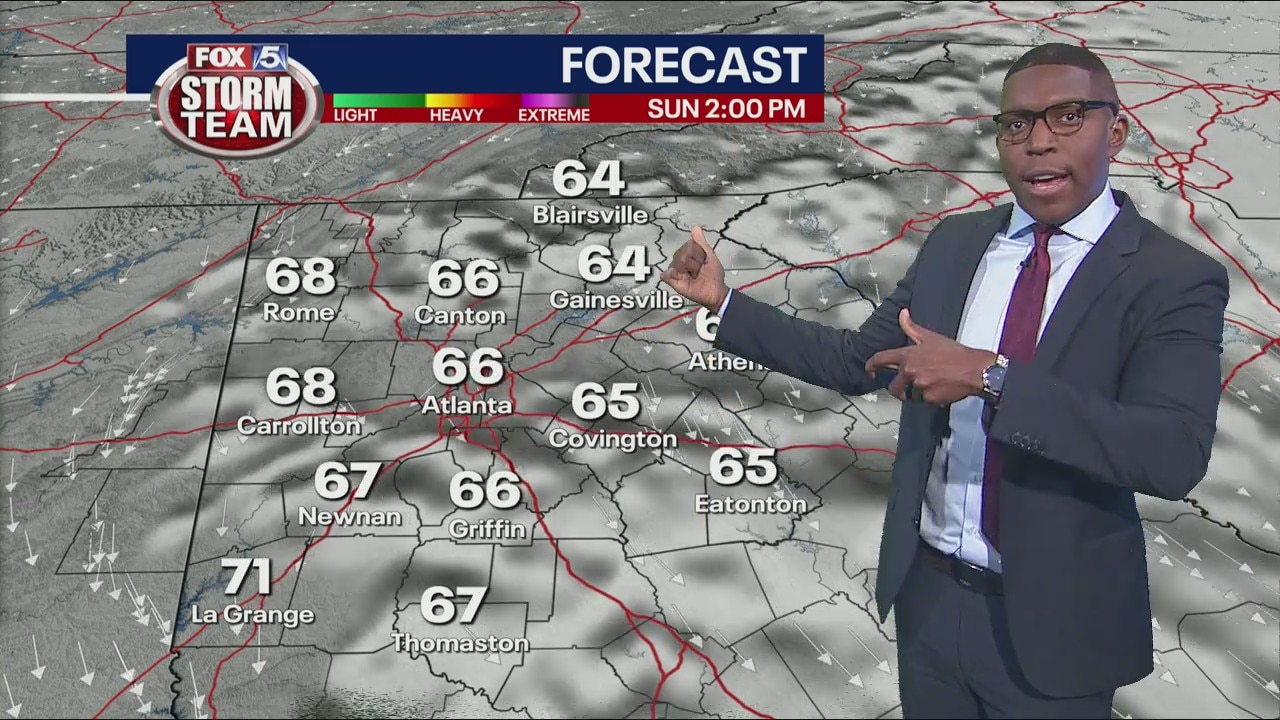 Saturday night forecast