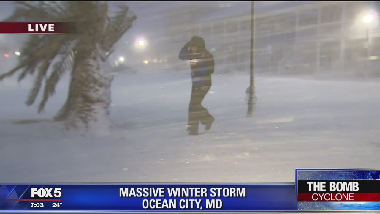 Ocean City struck by 'Bomb Cyclone'