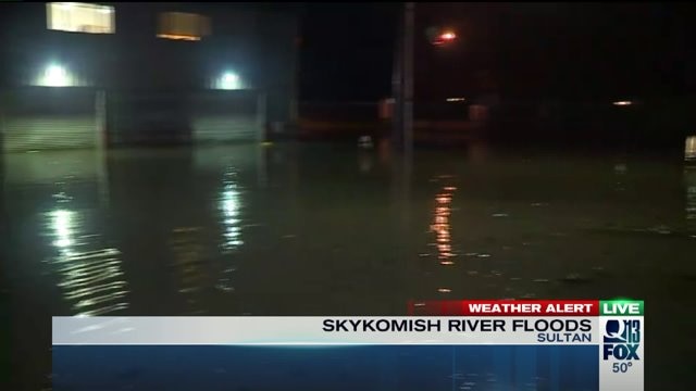 Skykomish River floods Sultan