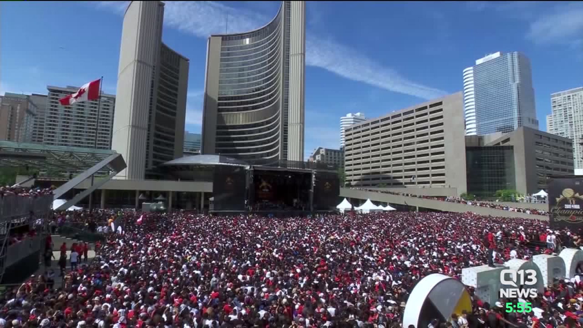 Police: 4 shot, 2 arrested at Raptors rally in Toronto