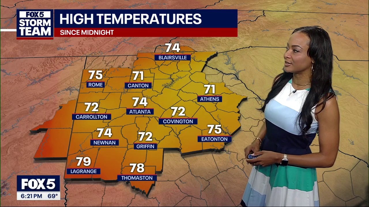 Sunday evening forecast
