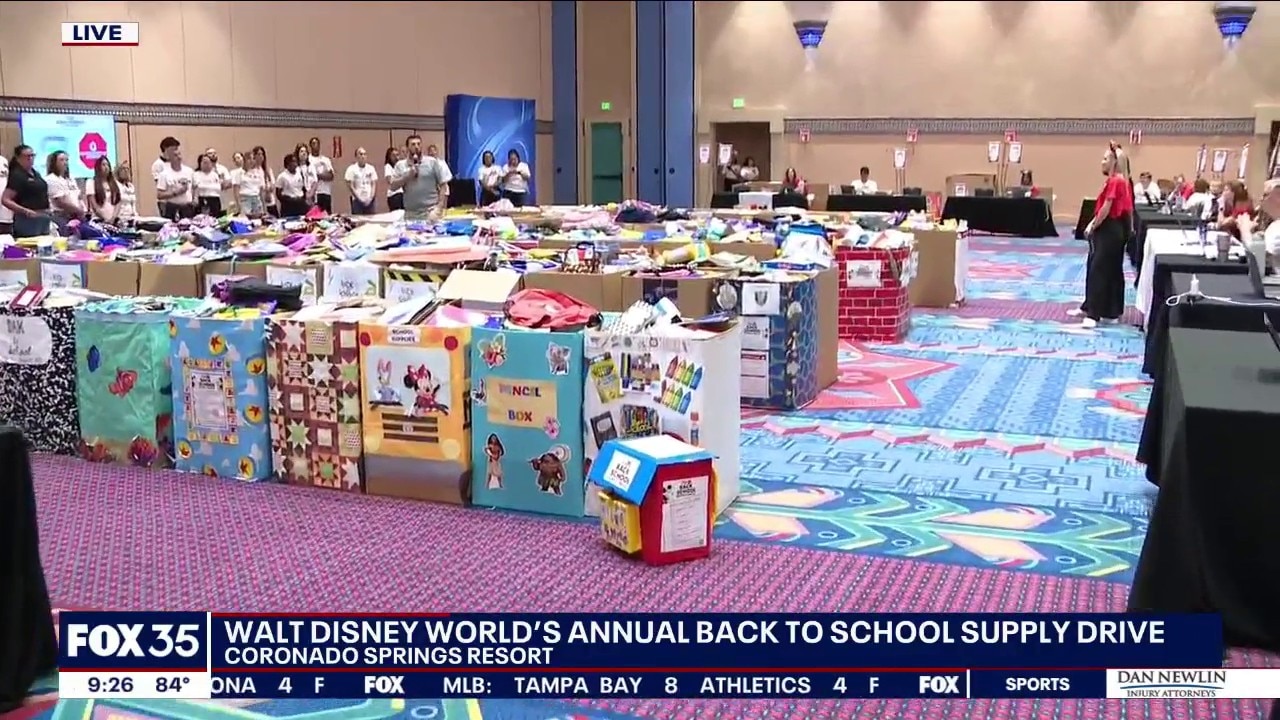 Walt Disney World back-to-school supply drive