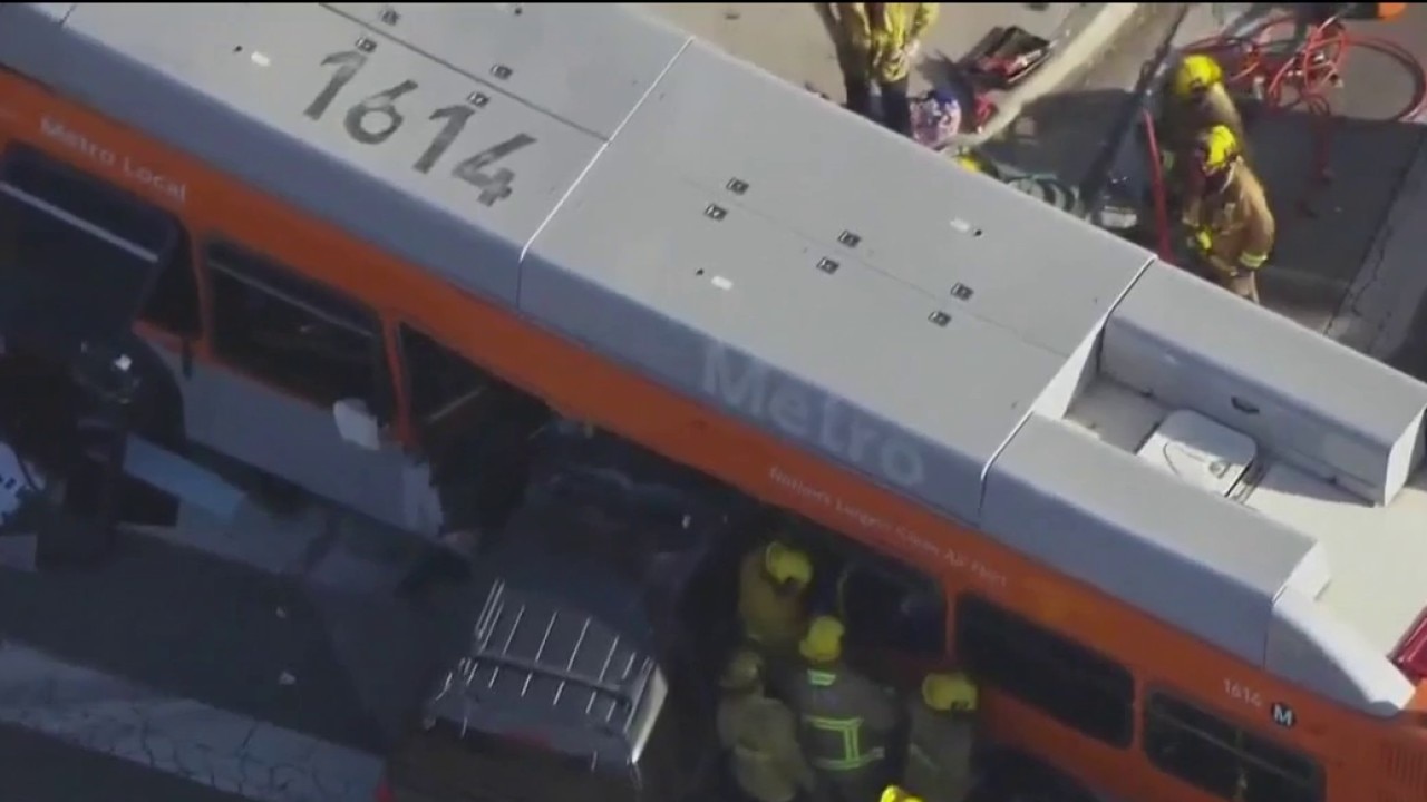 Woman arrested after LA chain reaction crash kills 5