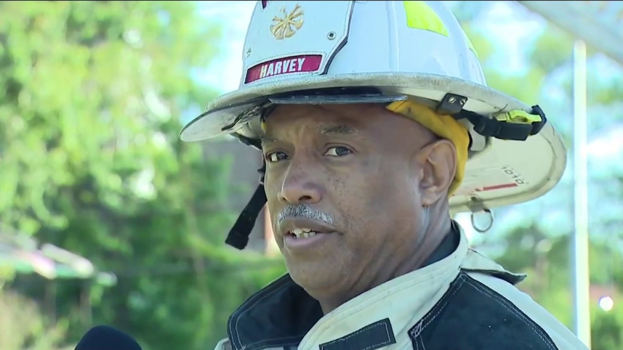 Harvey firefighter speaks on blaze that tore through abandoned homes