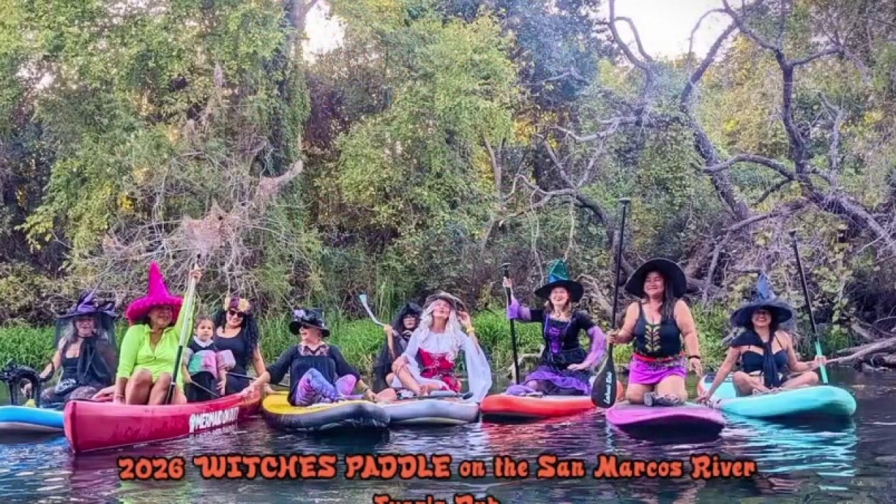 4th annual Witches Paddle on the San Marcos River